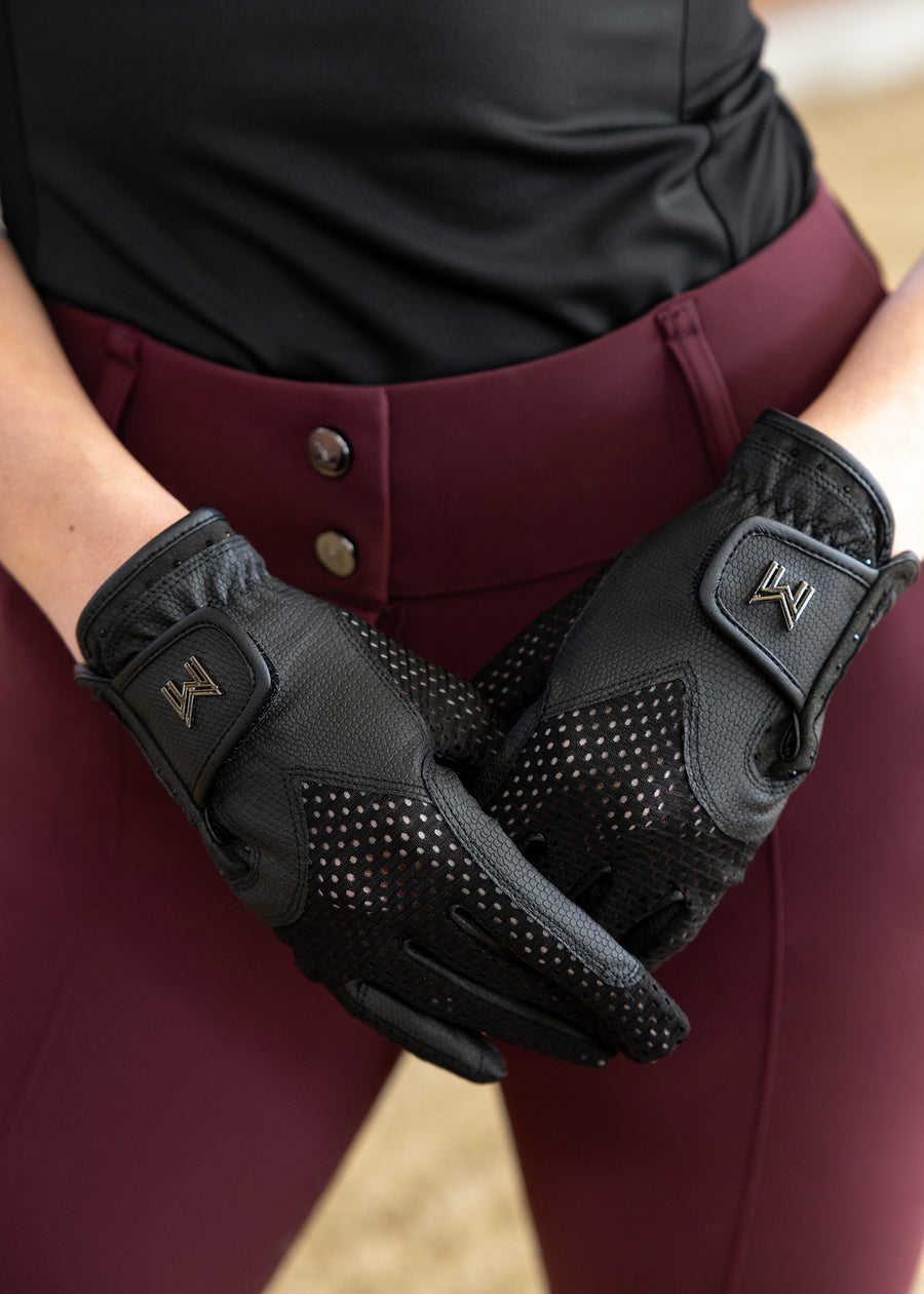 Ava Riding Gloves (Black)