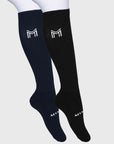 2-Pack Flag Riding Socks (Black/Navy)