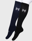 2-Pack Flag Riding Socks (Black/Navy)