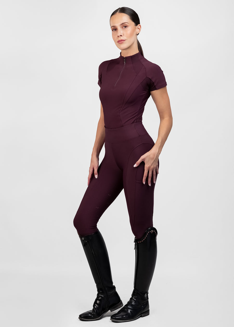 Frame Short Sleeve Base Layer (Burgundy)