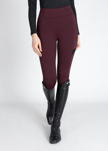 Tech Riding Leggings (Burgundy)