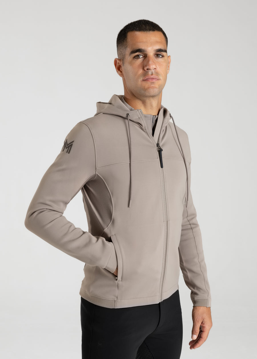 Club Zip Hoodie (Taupe)