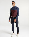 Kent Base Layer (Navy/Burgundy)