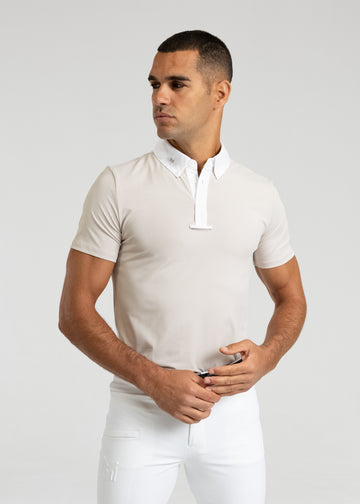 Active Short Sleeve Competition Shirt (Beige)