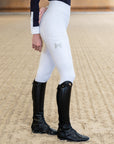 Outline Riding Leggings (White)