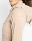 Reflection Zip Hoodie (Beige)