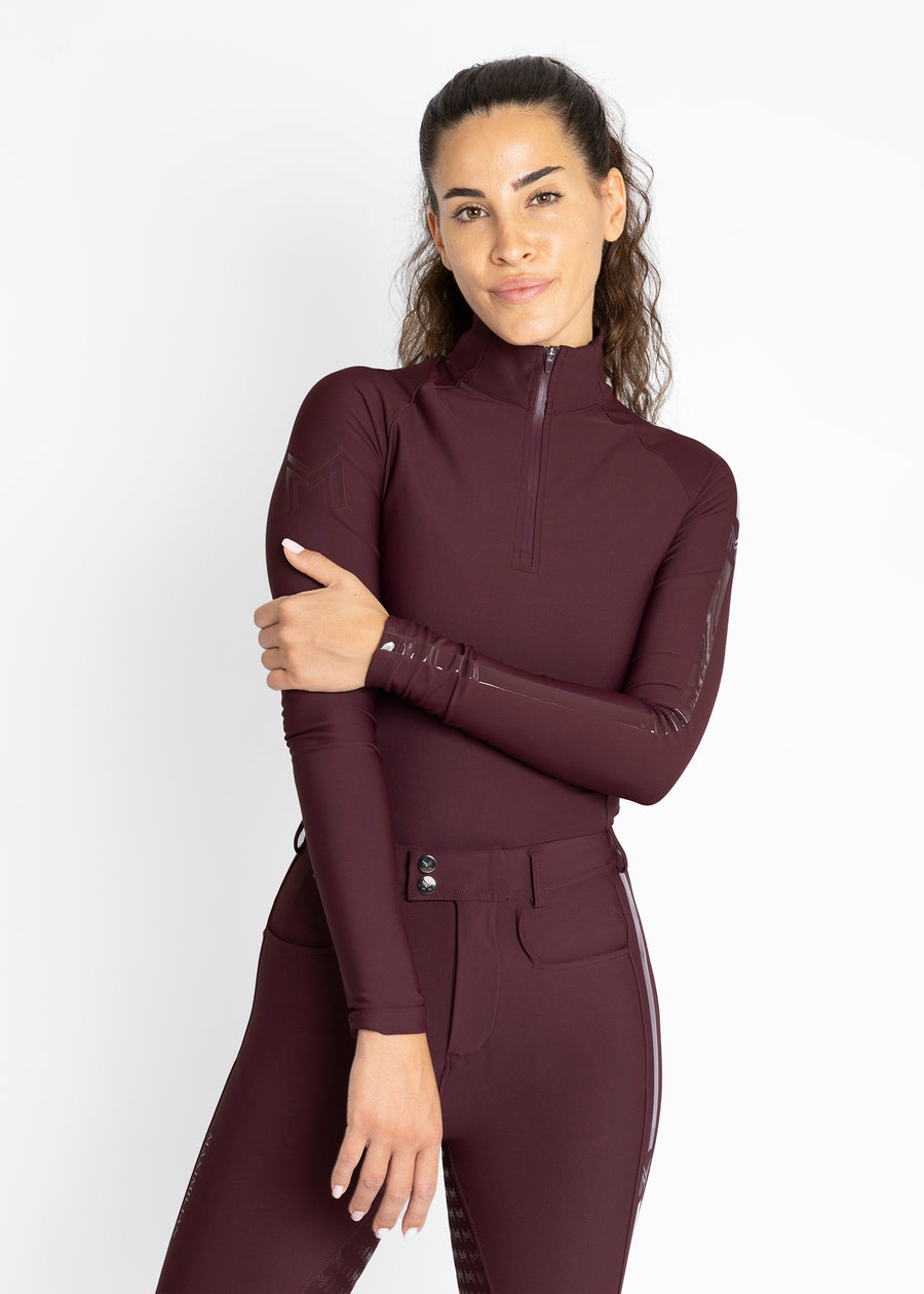 Reflection Long Sleeve Base Layer (Burgundy)