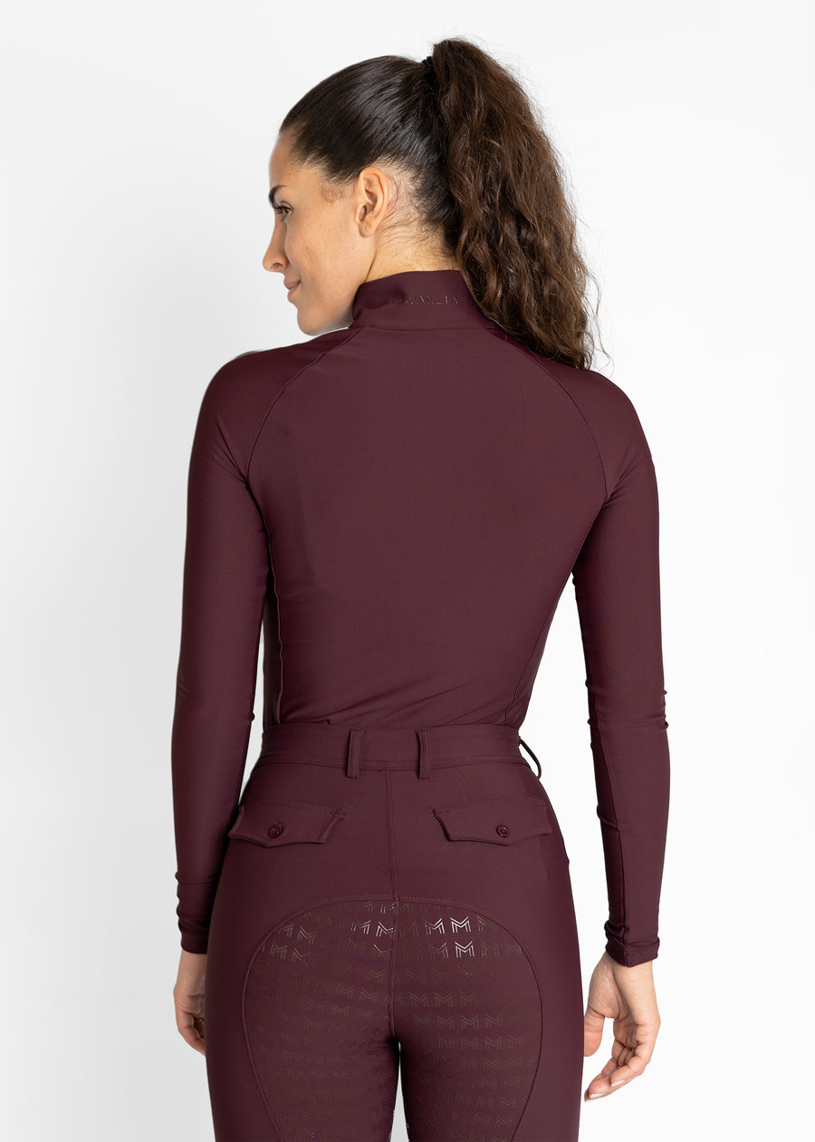 Reflection Long Sleeve Base Layer (Burgundy)