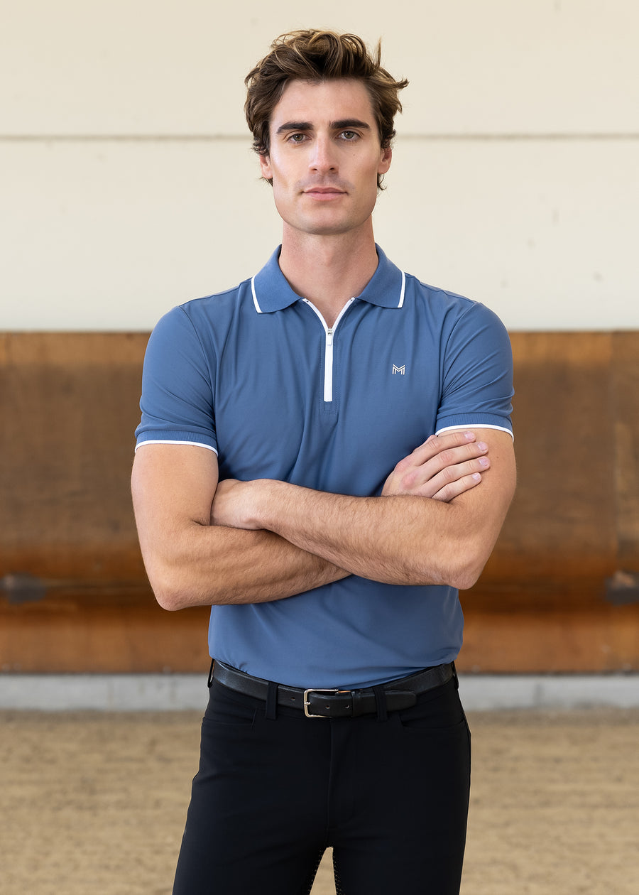 Core Polo Shirt (Dusty Blue)