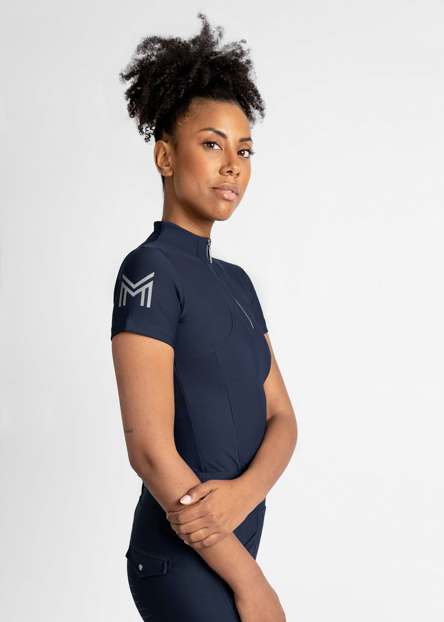 Short Sleeve Base Layer (Navy)