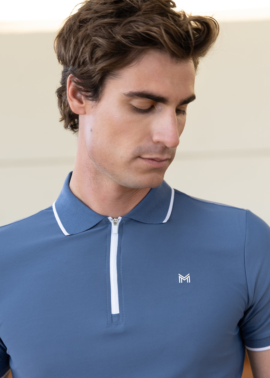 Core Polo Shirt (Dusty Blue)