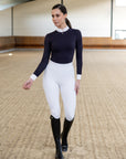 Outline Riding Leggings (White)