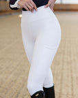 Outline Riding Leggings (White)