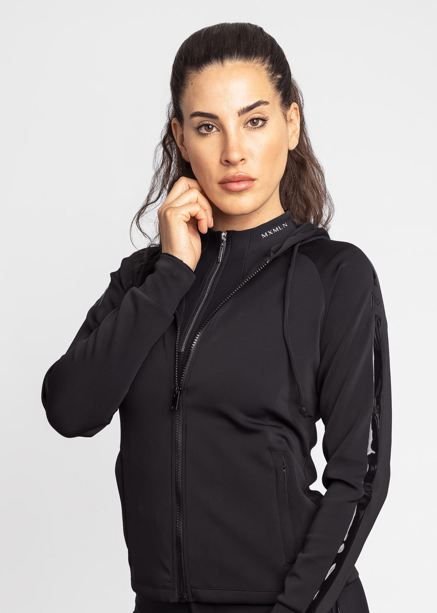 Reflection Zip Hoodie (Black)