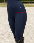 Pro Riding Leggings (Navy/Red)