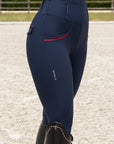 Pro Riding Leggings (Navy/Red)