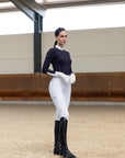 Outline Riding Leggings (White)