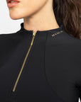 Long Sleeve Base Layer (Black/Gold)