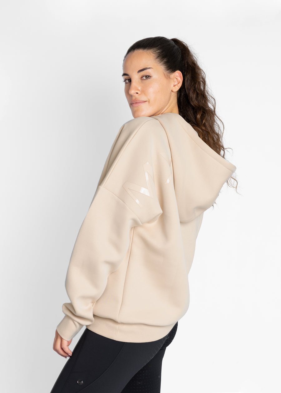 Icon Oversized Hoodie (Beige)