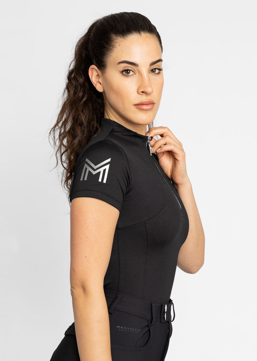 Short Sleeve Base Layer (Black/Silver)