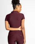 Short Sleeve Base Layer (Burgundy)