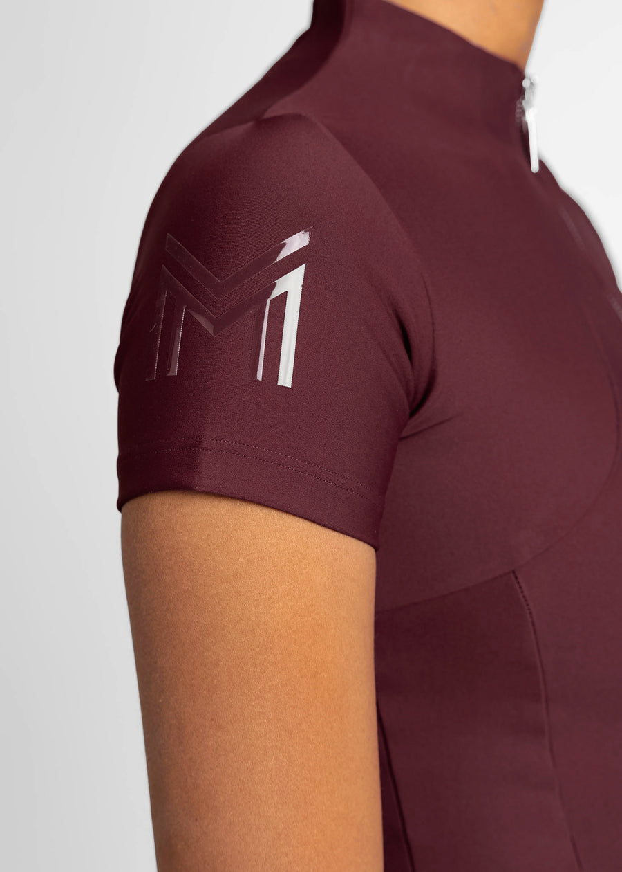 Short Sleeve Base Layer (Burgundy)