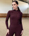 Frame Long Sleeve Base Layer (Burgundy)