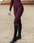 Outline Riding Leggings (Burgundy)