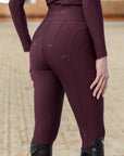 Outline Riding Leggings (Burgundy)