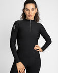 Long Sleeve Base Layer (Black/Silver)