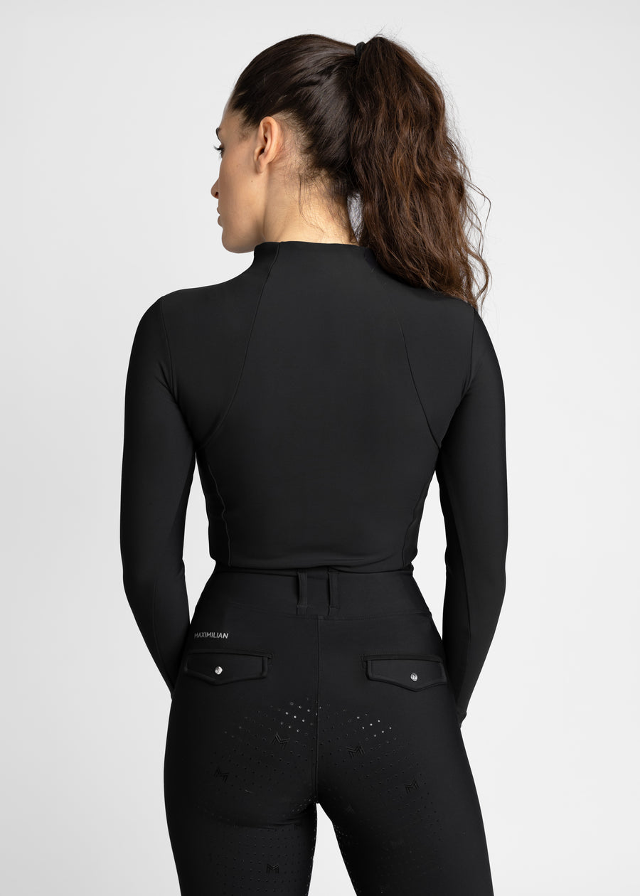 Long Sleeve Base Layer (Black/Silver)