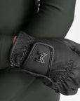 Emblem Riding Gloves (Black)