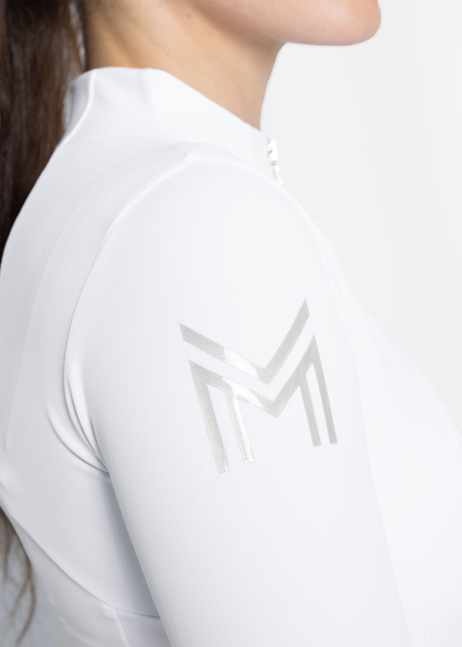 Long Sleeve Base Layer (White/Silver)