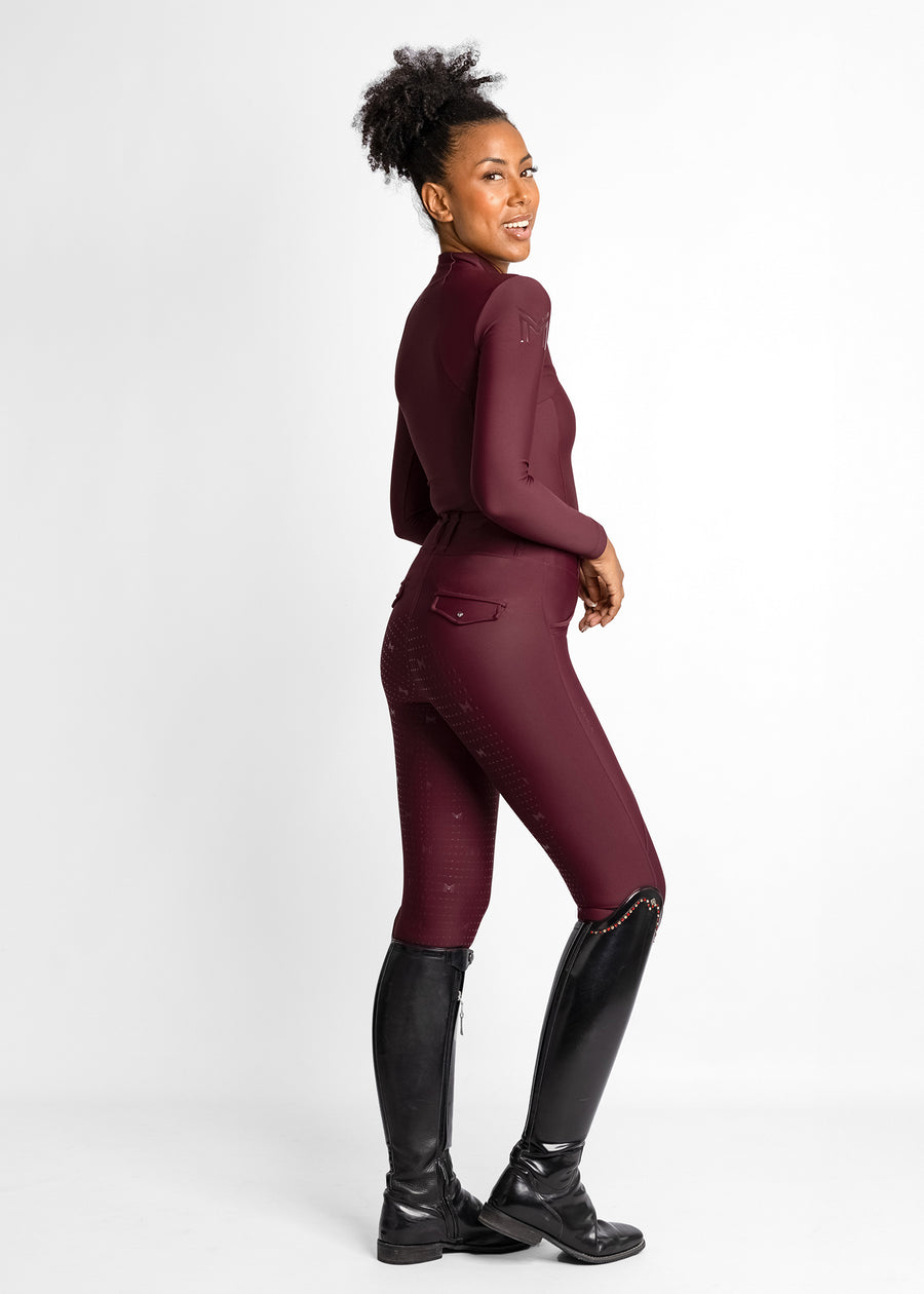 Long Sleeve Base Layer (Burgundy)