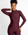 Long Sleeve Base Layer (Burgundy)