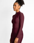 Long Sleeve Base Layer (Burgundy)