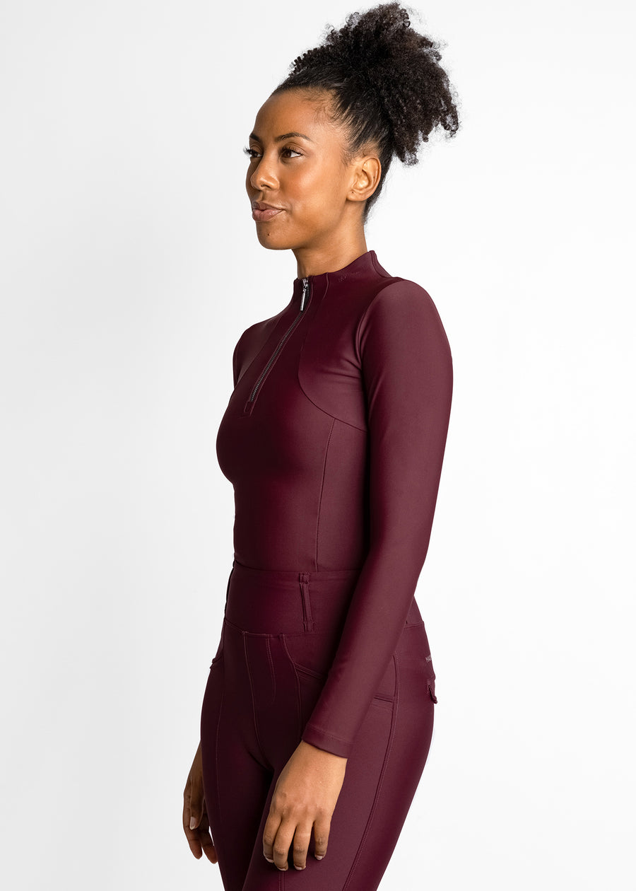 Long Sleeve Base Layer (Burgundy)