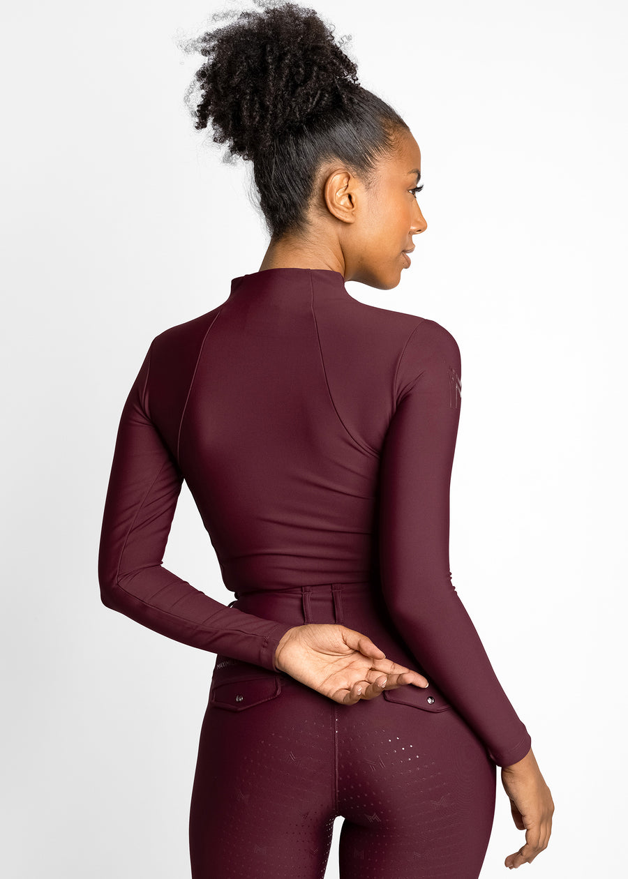 Long Sleeve Base Layer (Burgundy)