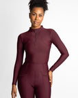 Long Sleeve Base Layer (Burgundy)