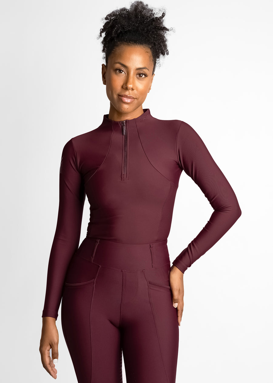 Long Sleeve Base Layer (Burgundy)