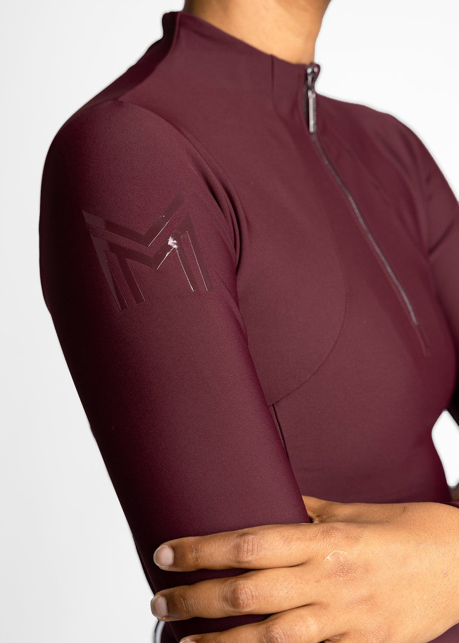 Long Sleeve Base Layer (Burgundy)