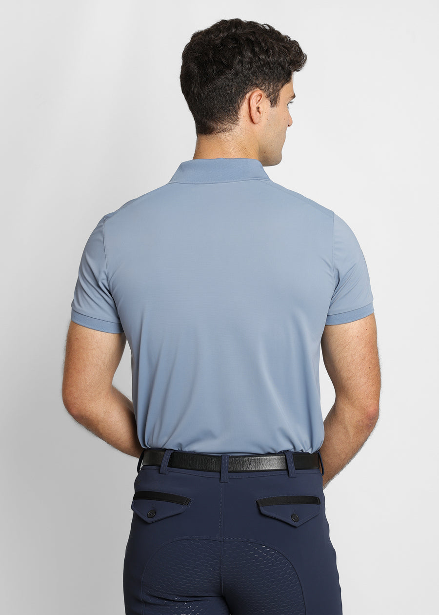 Blaze Polo Shirt (Steel Blue)