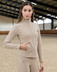 Vera Fleeced Jacket (Beige)