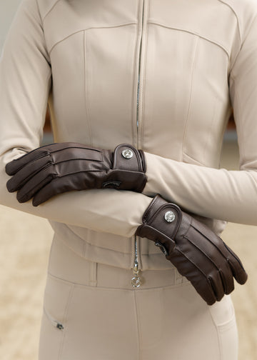 Koa Winter Riding Gloves (Chocolate)