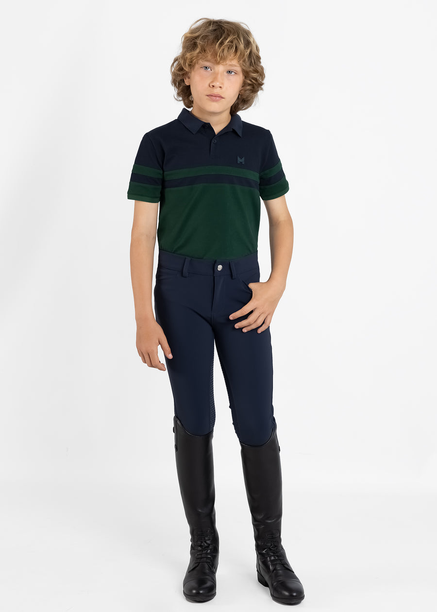 YR Glee Polo Shirt (Green/Navy)