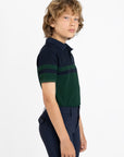 YR Glee Polo Shirt (Green/Navy)