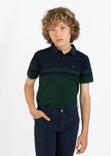 YR Glee Polo Shirt (Green/Navy)