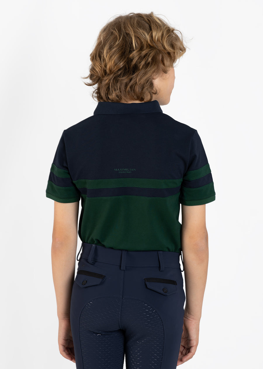 YR Glee Polo Shirt (Green/Navy)