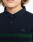 YR Glee Polo Shirt (Green/Navy)