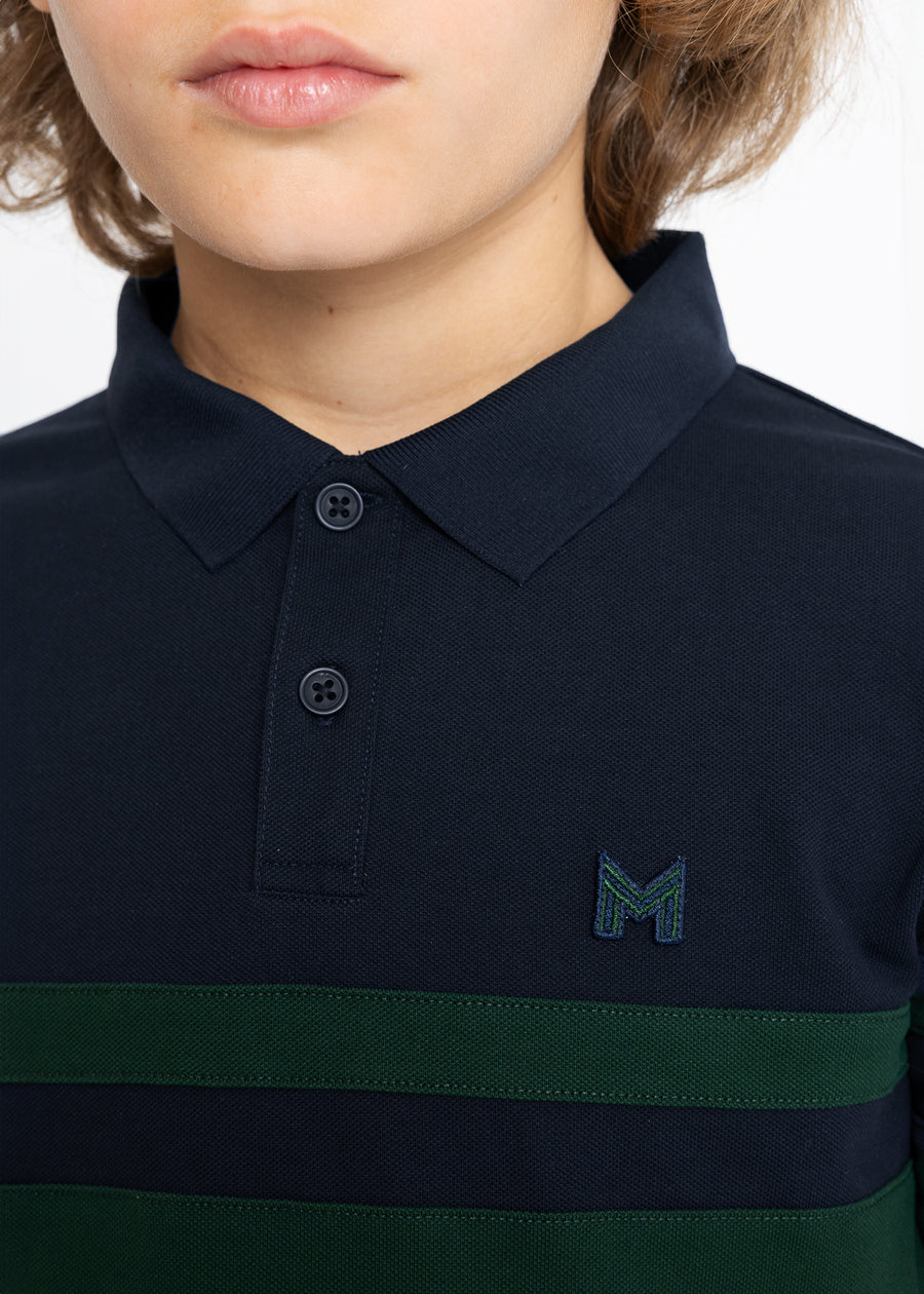 YR Glee Polo Shirt (Green/Navy)